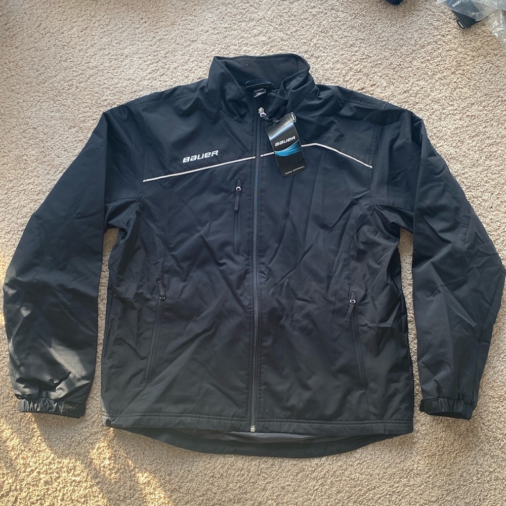 BAUER HOCKEY MIDWEIGHT JACKET Mens size M New with tags black